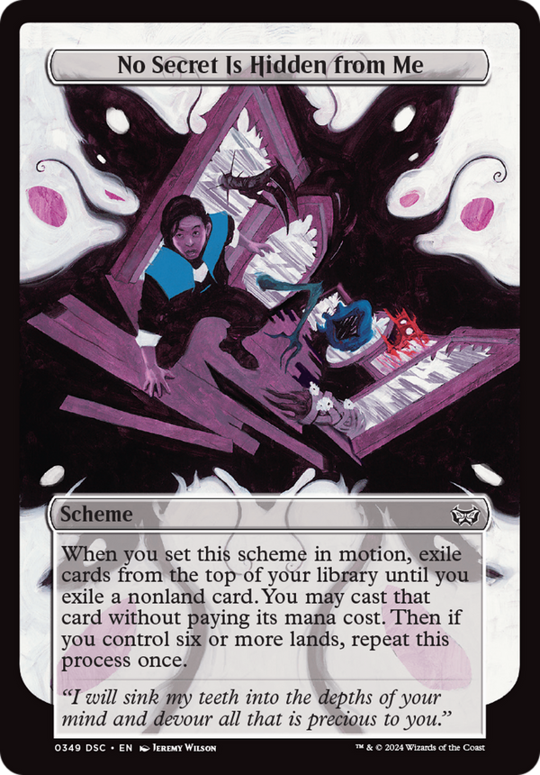 No Secret Is Hidden from Me (Full Art) [Duskmourn: Archenemy]