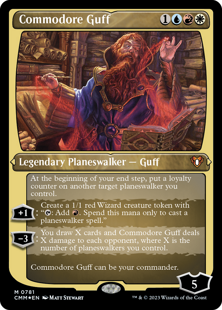 Commodore Guff (Display Commander) (Foil Etched) [Commander Masters]