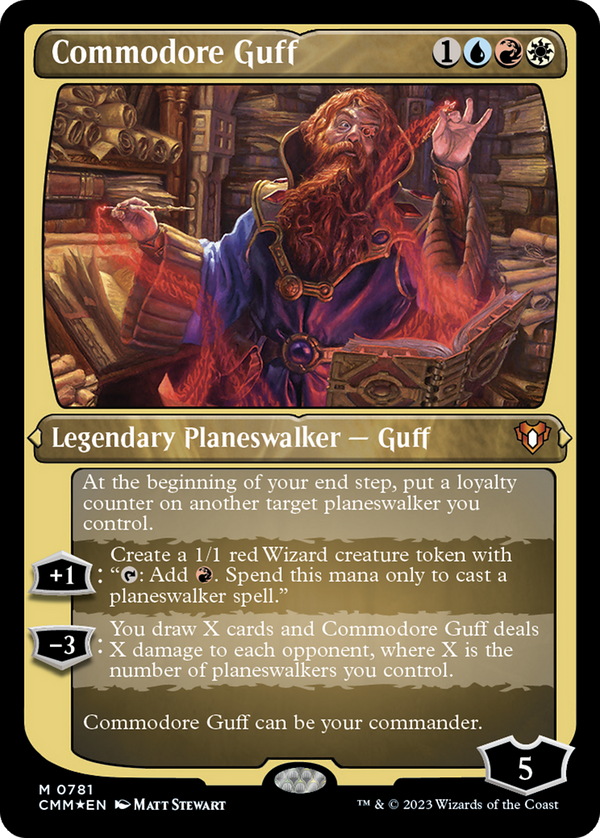 Commodore Guff (Display Commander) (Foil Etched) [Commander Masters]