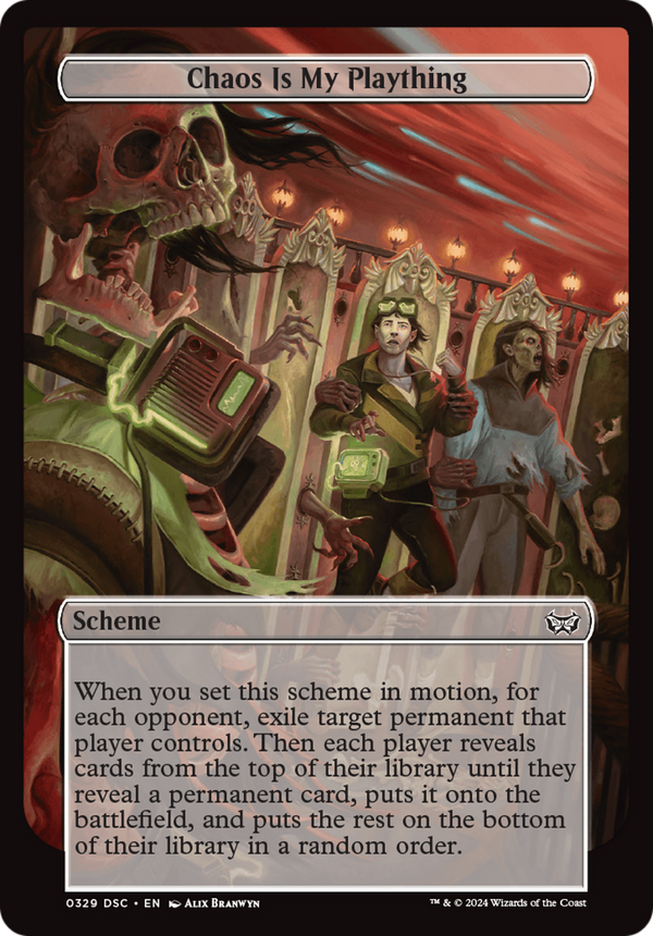 Chaos is My Plaything (Full Art) [Duskmourn: Archenemy]