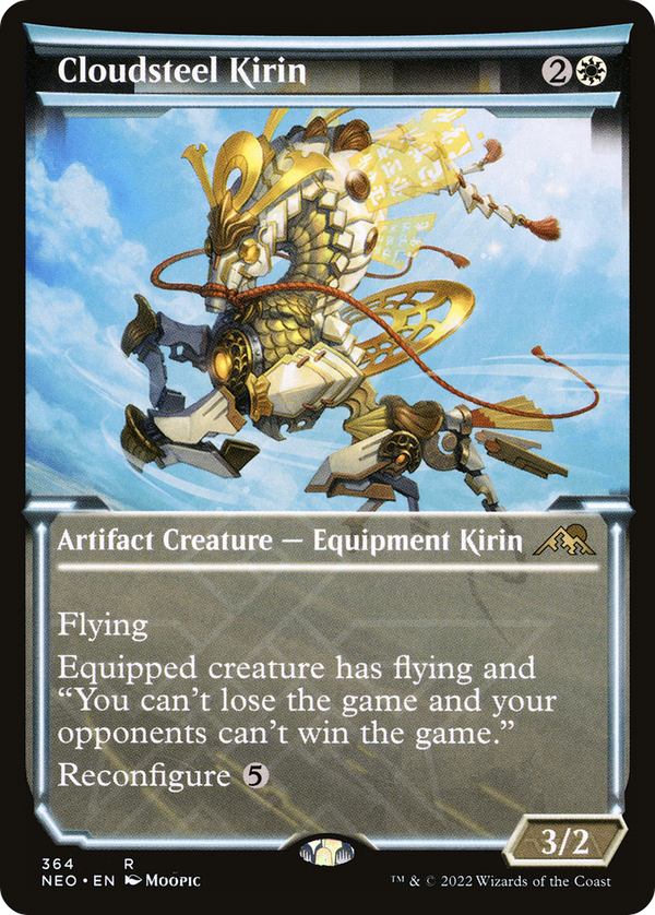 Cloudsteel Kirin (Showcase Soft Glow) [Kamigawa: Neon Dynasty]