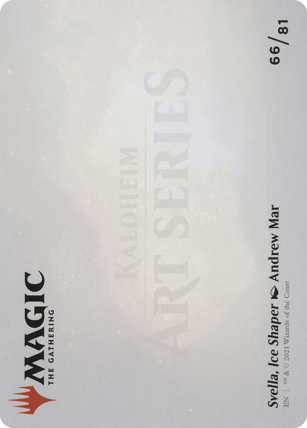 Svella, Ice Shaper // Svella, Ice Shaper (ASKHM-066) - Art Series: Kaldheim (Borderless) Foil