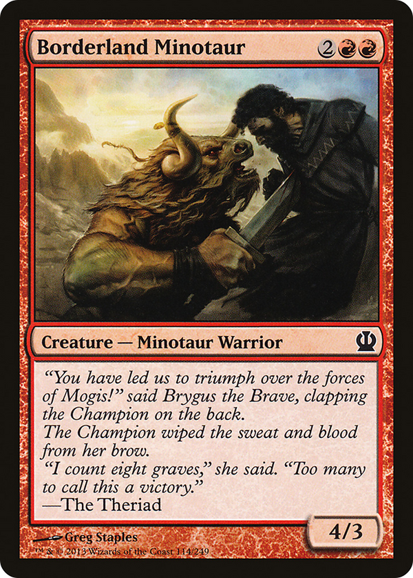 Borderland Minotaur [Theros]