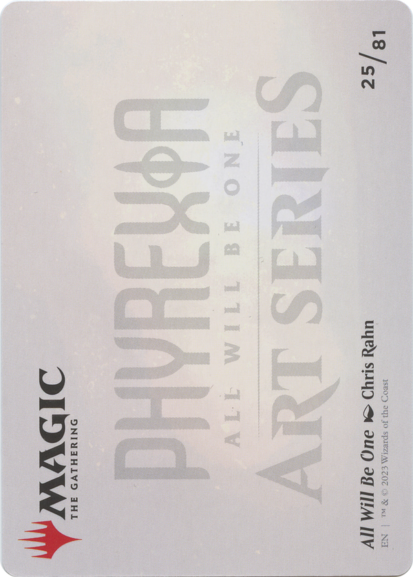 All Will Be One // All Will Be One (AONE-025) - Phyrexia: All Will Be One Art Series (Borderless) Foil