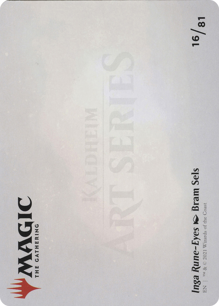 Inga Rune-Eyes // Inga Rune-Eyes (ASKHM-016) - Art Series: Kaldheim (Borderless)