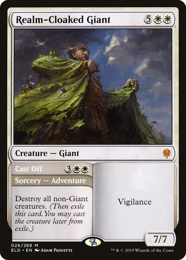 Realm-Cloaked Giant // Cast Off [Throne of Eldraine]