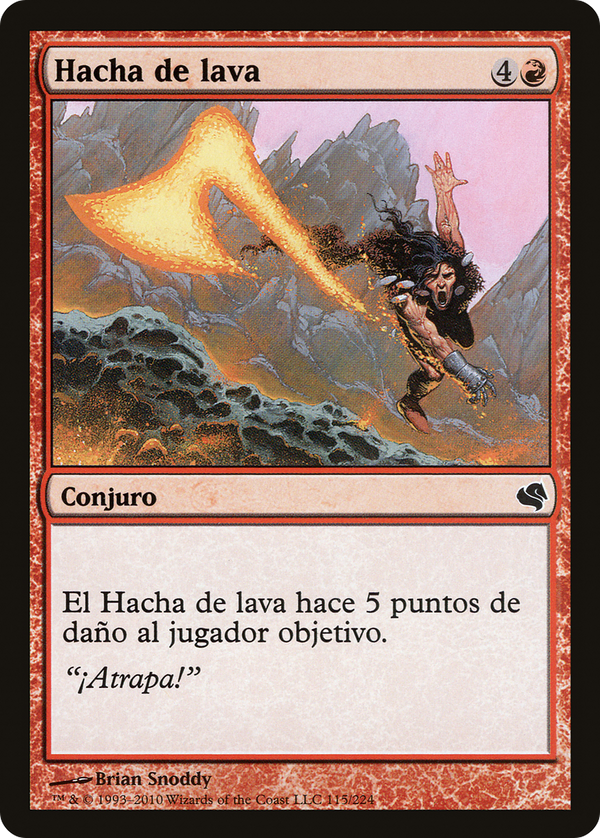 Lava Axe (Spanish) - "Hacha de lava" (PS11-115) - Salvat 2011