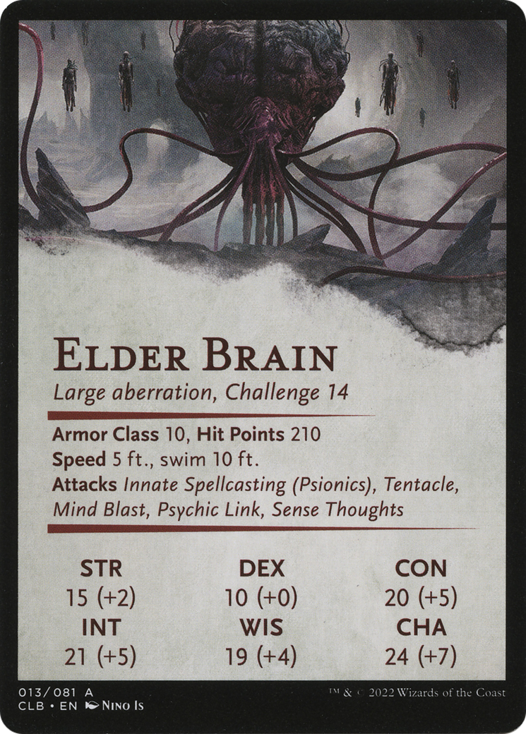 Elder Brain // Elder Brain (ACLB-013) - Battle for Baldur's Gate Art Series (Borderless)