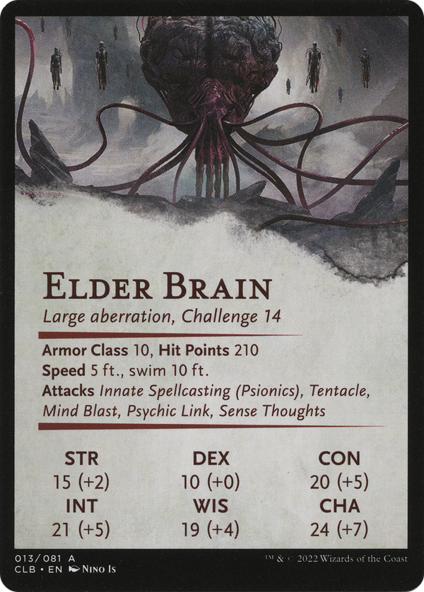 Elder Brain // Elder Brain (ACLB-013) - Battle for Baldur's Gate Art Series (Borderless)