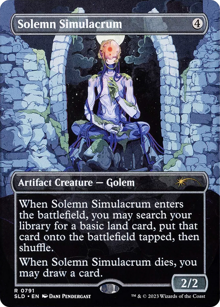 Solemn Simulacrum (0791) (Borderless) [Secret Lair Drop Series]