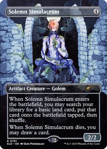 Solemn Simulacrum (0791) (Borderless) [Secret Lair Drop Series]