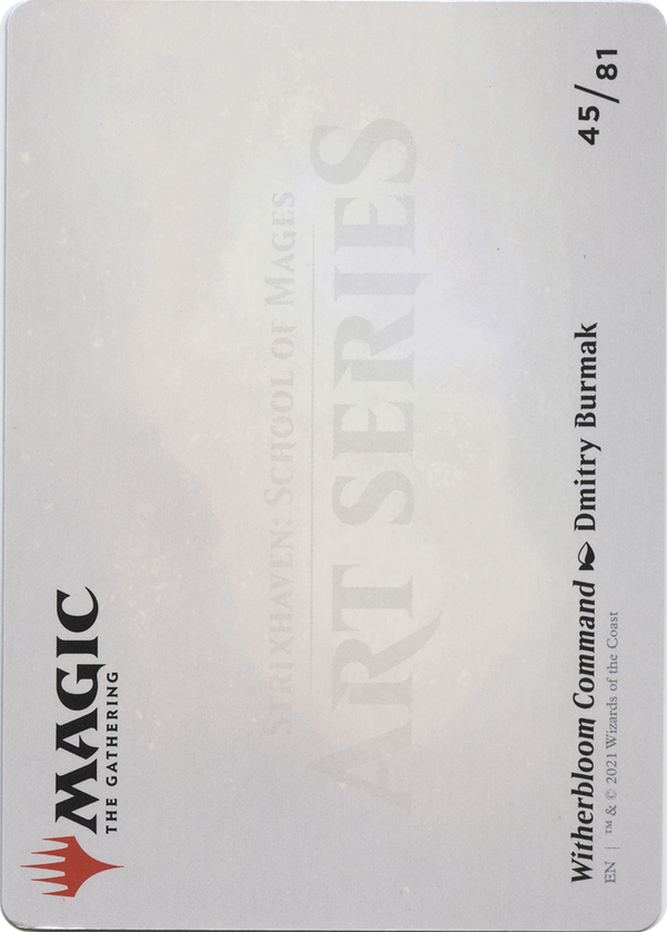 Witherbloom Command // Witherbloom Command (ASTX-045) - Strixhaven Art Series (Borderless) Foil