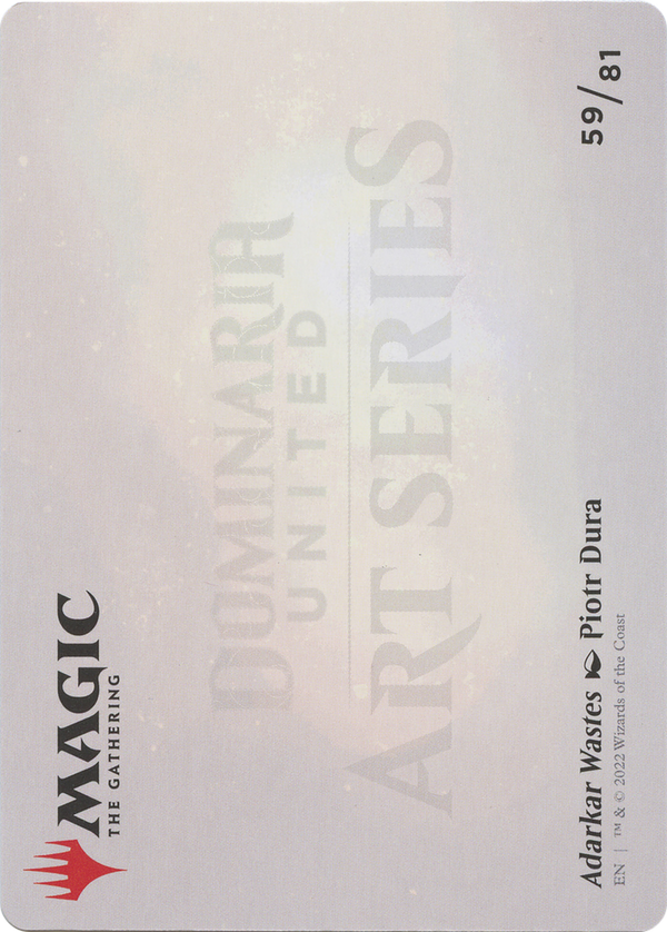 Adarkar Wastes // Adarkar Wastes (ADMU-059) - Dominaria United Art Series (Borderless)