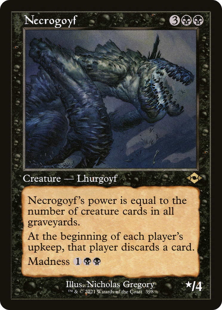 Necrogoyf (Retro Foil Etched) [Modern Horizons 2]