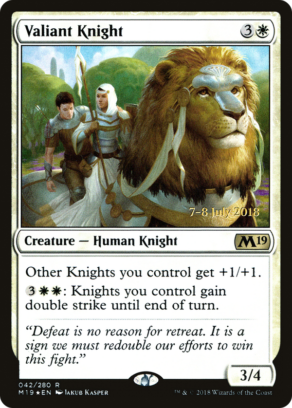 Valiant Knight [Core Set 2019 Prerelease Promos]