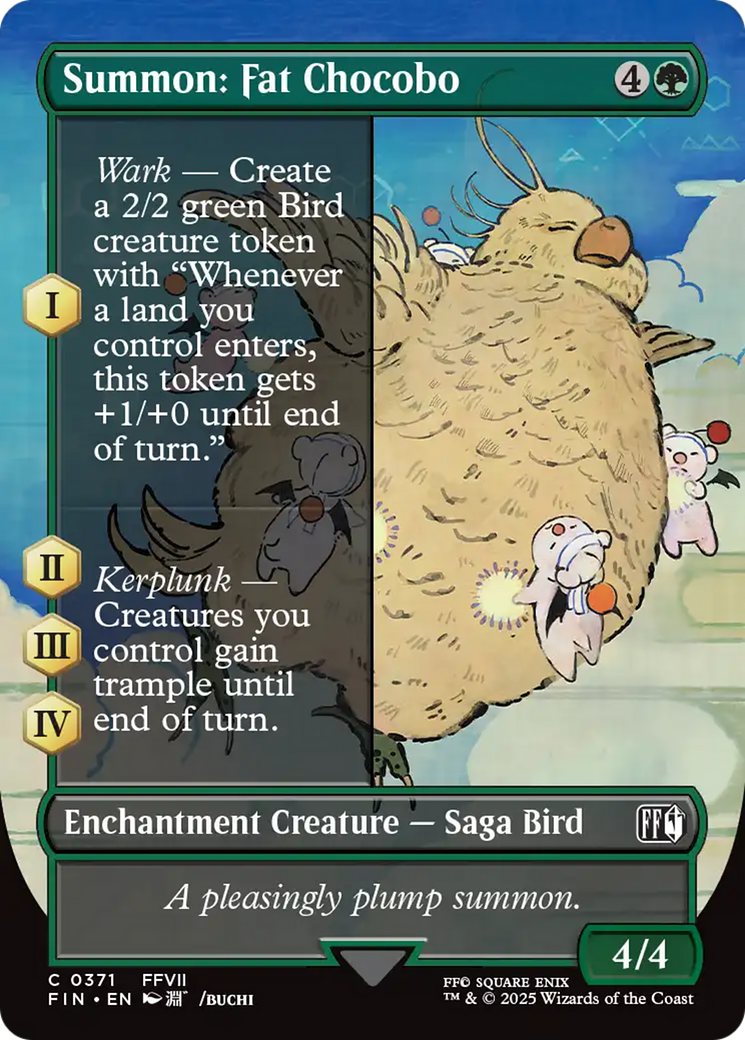 Summon: Fat Chocobo (Borderless) [FINAL FANTASY]