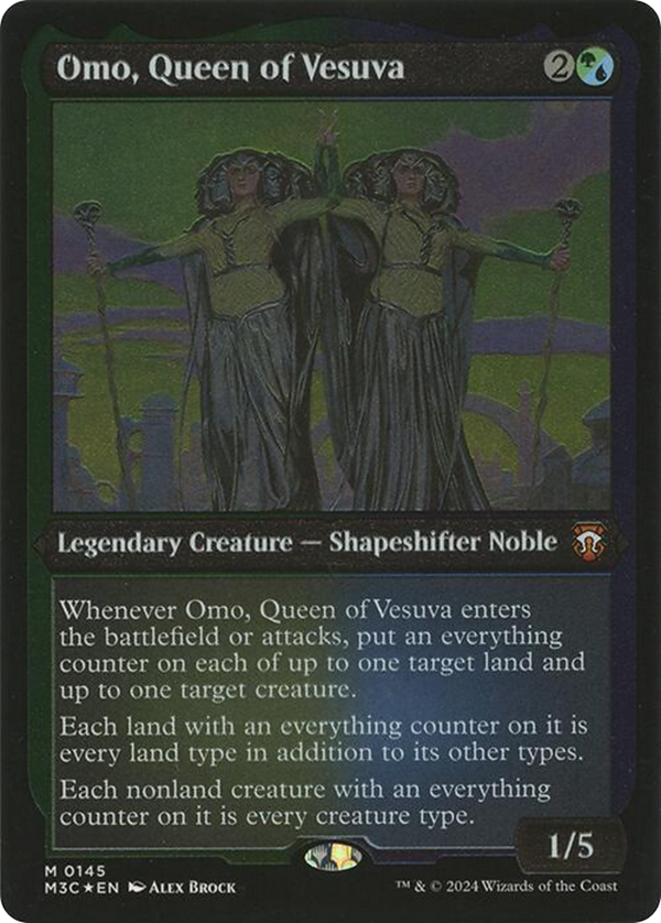 Omo, Queen of Vesuva (Display Commander) [Modern Horizons 3 Commander]