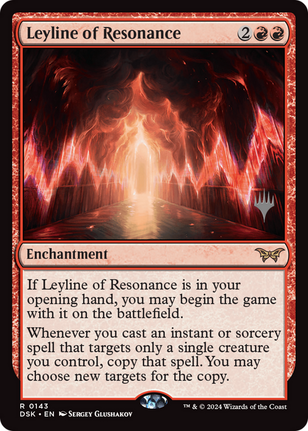 Leyline of Resonance (Promo Pack) [Duskmourn: House of Horror Promos]
