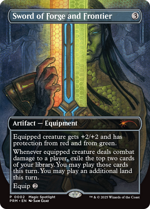 Sword of Forge and Frontier (Borderless) [Wizards Play Network 2025]
