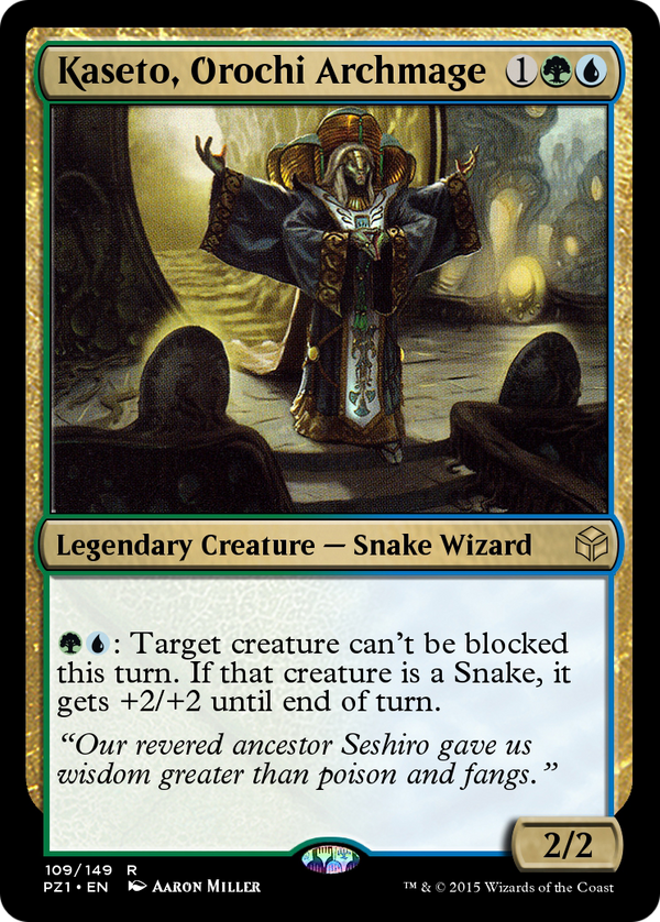 Kaseto, Orochi Archmage (PZ1-109) - Legendary Cube Prize Pack