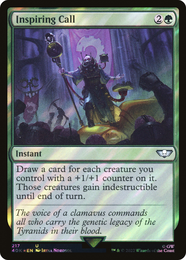 Inspiring Call (Surge Foil) [Warhammer 40,000]