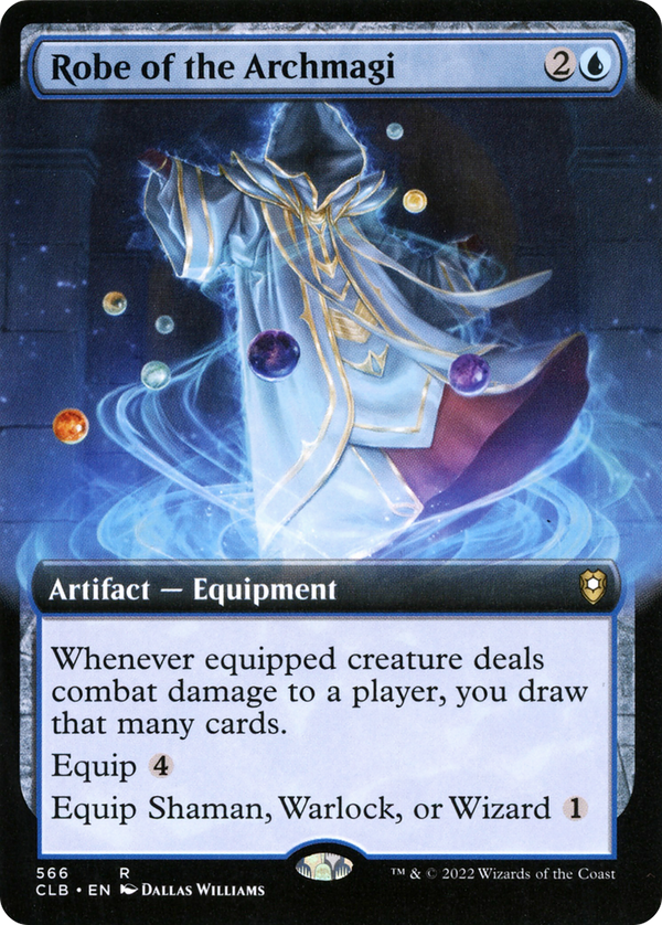 Robe of the Archmagi (Extended Art) [Commander Legends: Battle for Baldur's Gate]