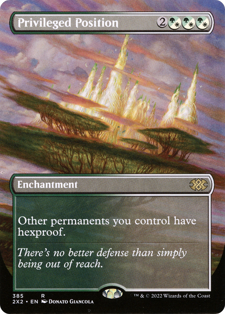 Privileged Position (Borderless Alternate Art) [Double Masters 2022]