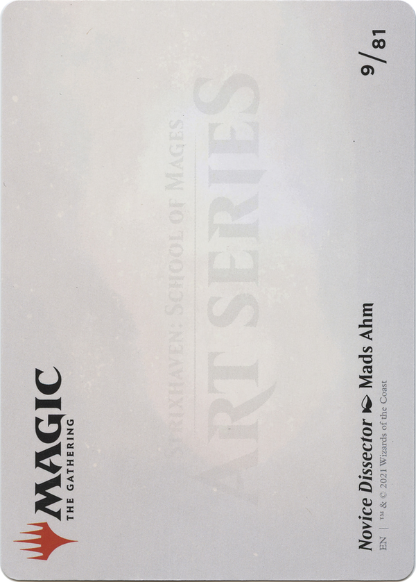 Novice Dissector // Novice Dissector (ASTX-009) - Strixhaven Art Series (Borderless) Foil