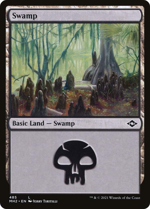Swamp (485) (Foil Etched) [Modern Horizons 2]