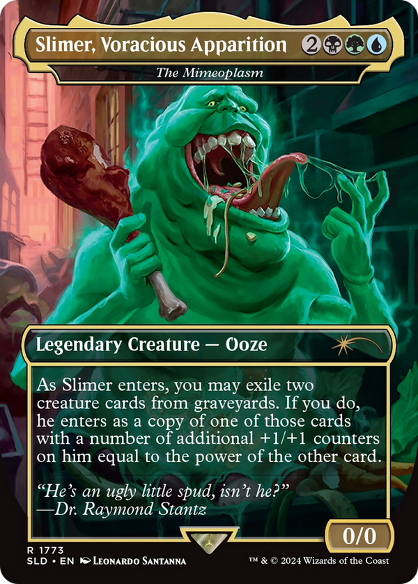 The Mimeoplasm (SLD-1773) - Secret Lair Drop / Slimer, Voracious Apparition (Borderless) Foil