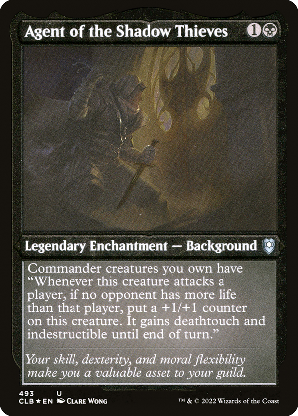 Agent of the Shadow Thieves (Foil Etched) [Commander Legends: Battle for Baldur's Gate]