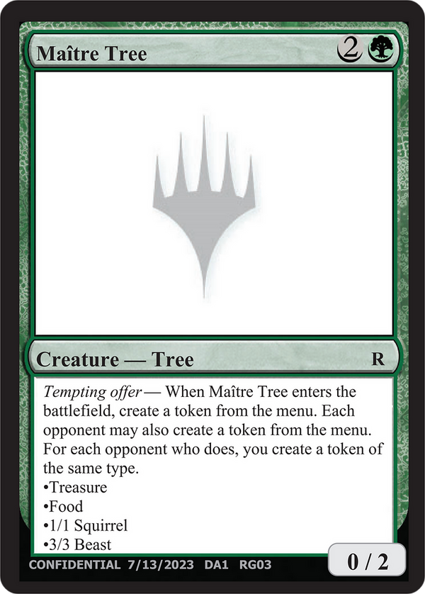Maître Tree (UNK-RG03A) - Unknown Event