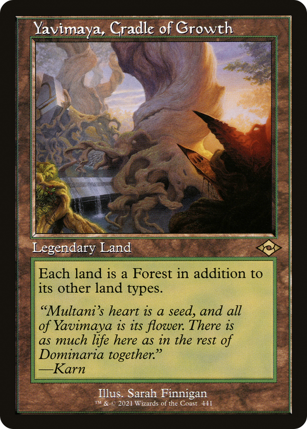 Yavimaya, Cradle of Growth (Retro Frame) (MH2-441) - Modern Horizons 2 Etched Foil