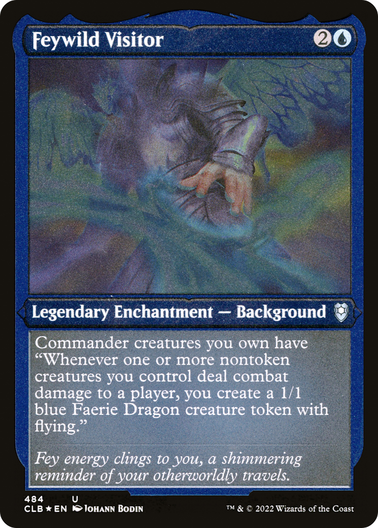 Feywild Visitor (Foil Etched) [Commander Legends: Battle for Baldur's Gate]