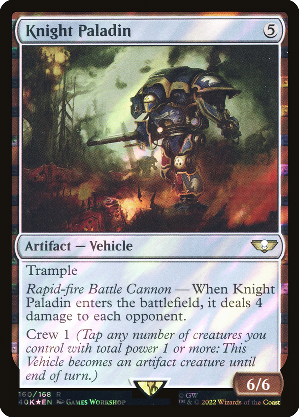 Knight Paladin (Surge Foil) [Warhammer 40,000]