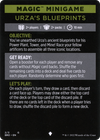 Urza's Blueprints (minigame) // Urza's Blueprints (cont'd) (MBRO-002) - The Brothers' War Minigames