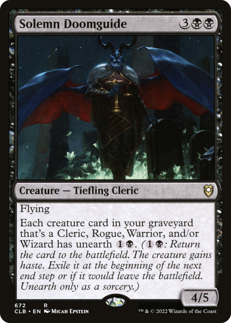Solemn Doomguide [Commander Legends: Battle for Baldur's Gate]