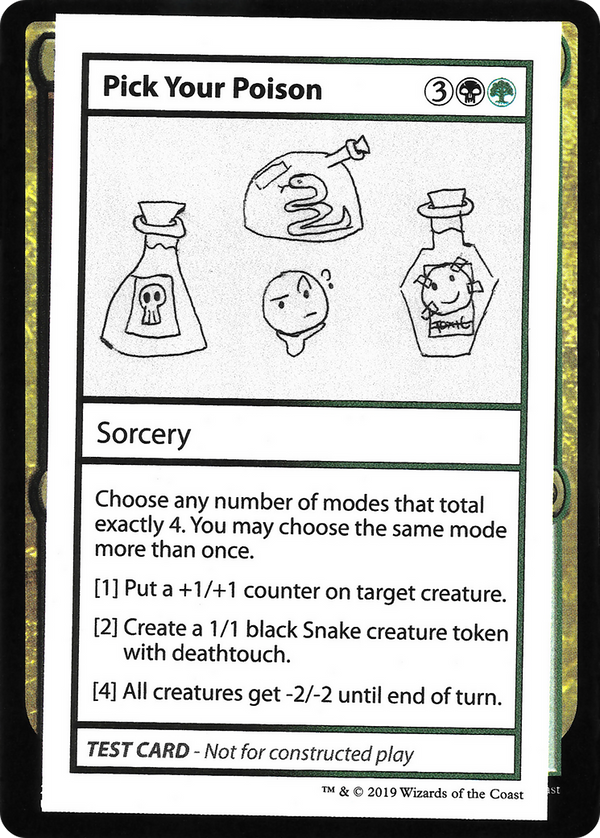 Pick Your Poison (2021 Edition) [Mystery Booster Playtest Cards]