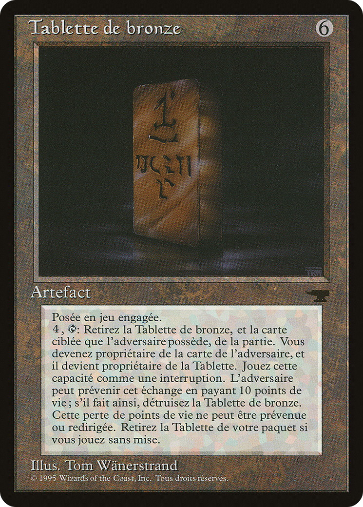 Bronze Tablet (French) - 