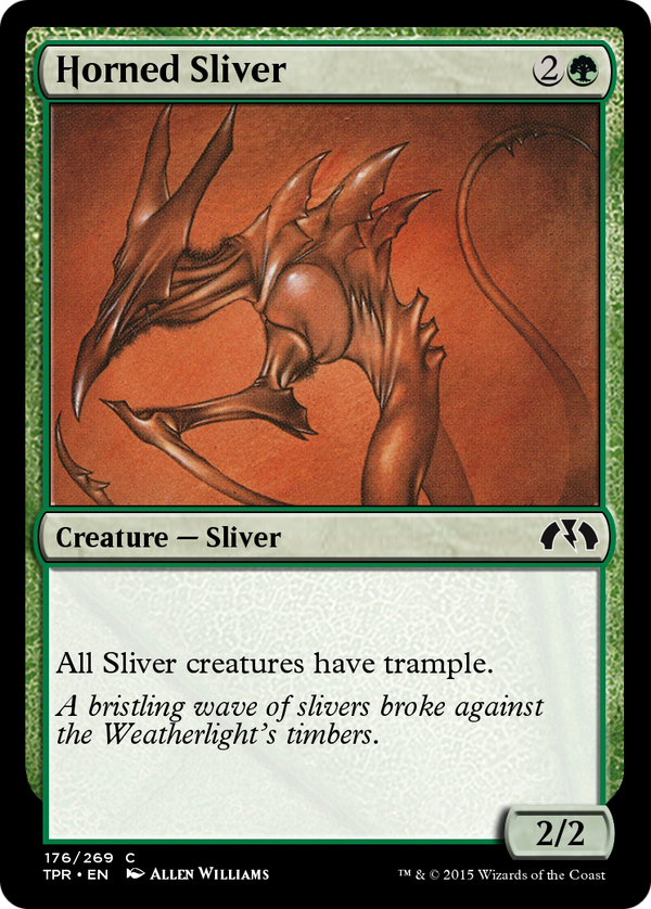 Horned Sliver (TPR-176) - Tempest Remastered Foil