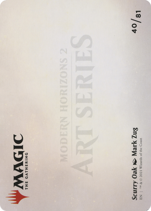 Scurry Oak // Scurry Oak (AMH2-040) - Modern Horizons 2 Art Series (Borderless) Foil