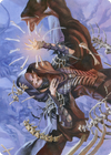 Valentin, Dean of the Vein // Valentin, Dean of the Vein (ASTX-056) - Strixhaven Art Series (Borderless) Foil