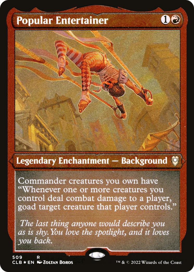 Popular Entertainer (Foil Etched) [Commander Legends: Battle for Baldur's Gate]