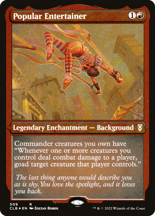 Popular Entertainer (Foil Etched) [Commander Legends: Battle for Baldur's Gate]