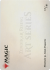 Mountain // Mountain (AZNR-017) - Zendikar Rising Art Series (Borderless) Foil