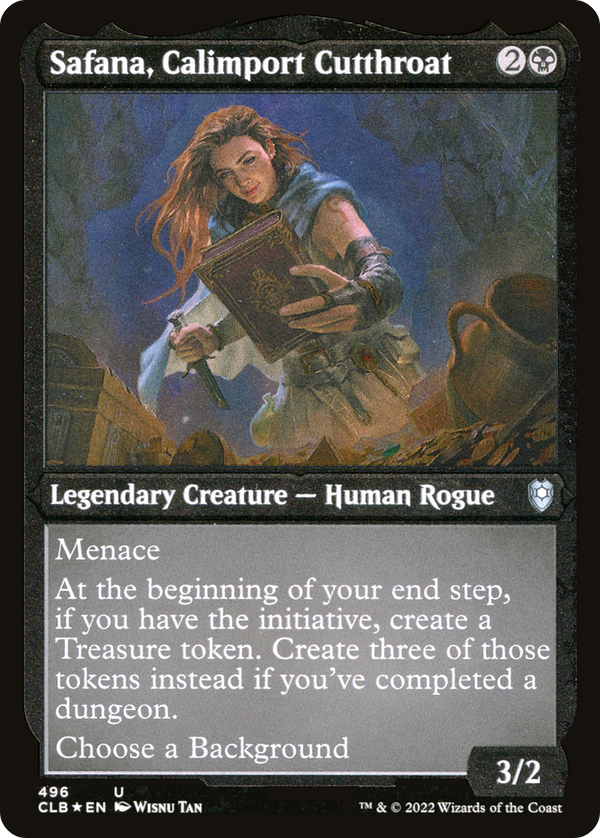 Safana, Calimport Cutthroat (Foil Etched) [Commander Legends: Battle for Baldur's Gate]