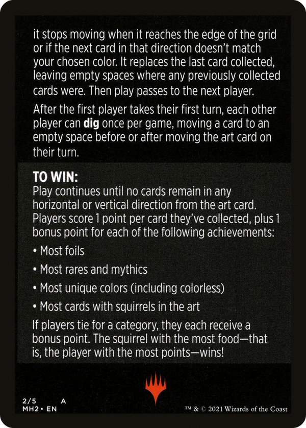 Foraging Squirrels // Foraging Squirrels (cont'd) (MMH2-002) - Modern Horizons 2 Minigames Foil