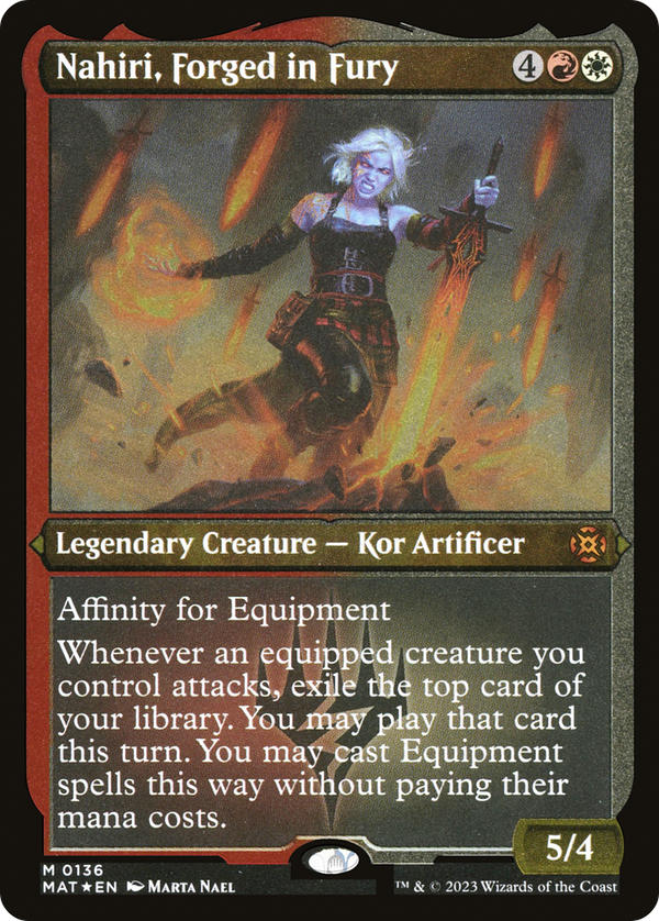 Nahiri, Forged in Fury (Foil Etched) [March of the Machine: The Aftermath]