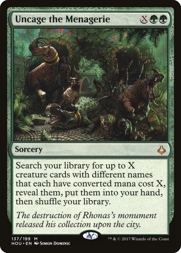 Uncage the Menagerie [Hour of Devastation]