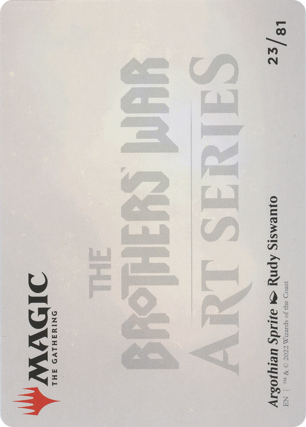 Argothian Sprite // Argothian Sprite (ABRO-023) - The Brothers' War Art Series (Borderless) Foil